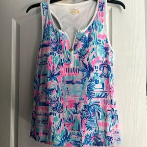 Lilly Pulitzer luxletic racer back top.
